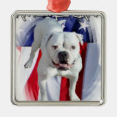 Amerikaanse Bulldog Metalen Ornament (Voorkant)