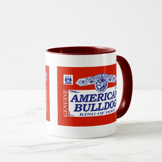 Amerikaanse Bulldog Mok (Voorkant rechts)