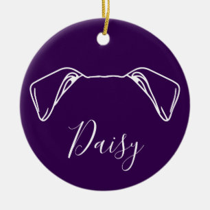 Amerikaanse Bulldog Ornament (Om Logo)