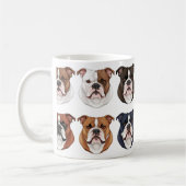Amerikaanse bulldog-patterned koffiemok (Links)