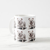 Amerikaanse bulldog-patterned koffiemok (Voorkant links)