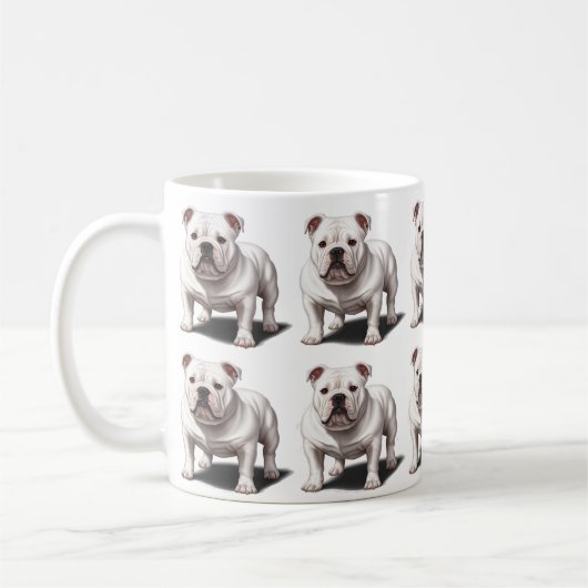 Amerikaanse bulldog-patterned koffiemok (Links)