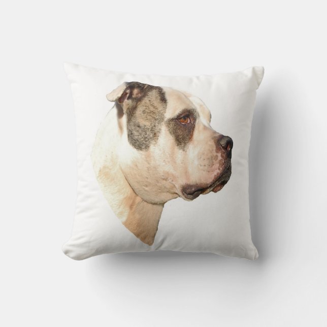 Amerikaanse Bulldog Pillow2 Kussen (Voorkant)