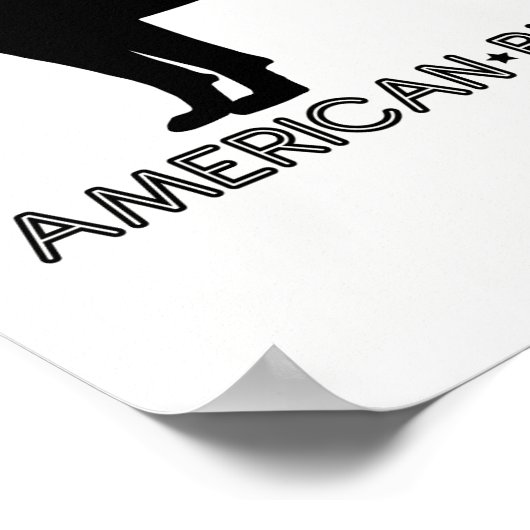 Amerikaanse Bulldog Print (Hoek)