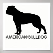 Amerikaanse Bulldog Print (Voorkant)
