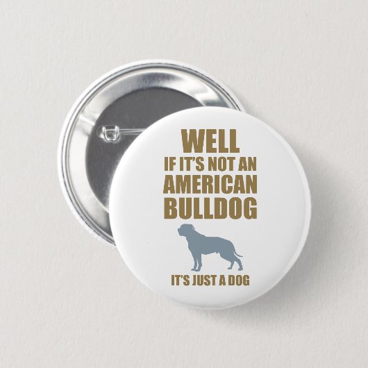Amerikaanse Bulldog Ronde Button 5,7 Cm (Voorkant /achterkant)