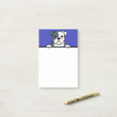 Amerikaanse Bulldog Schattigee Puppy Hondenliefheb Post-it® Notes (Op bureau)
