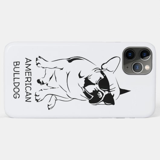 AMERIKAANSE BULLDOG SCHETS Case-Mate iPhone CASE (Achterkant (horizontaal))