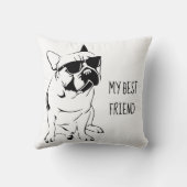 AMERIKAANSE BULLDOG SCHETS KUSSEN (Achterkant)