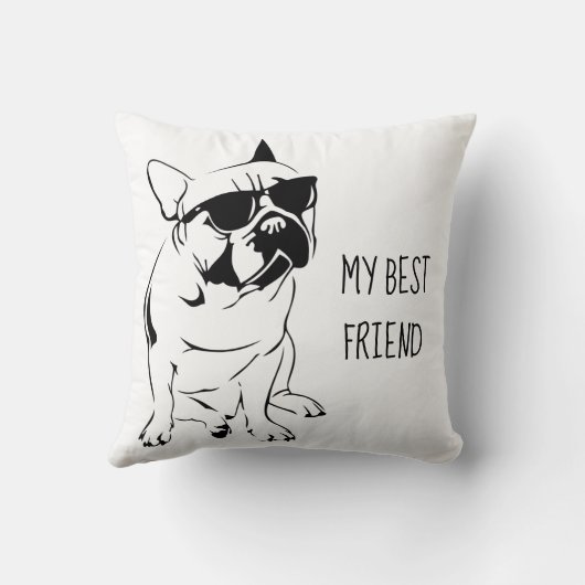 AMERIKAANSE BULLDOG SCHETS KUSSEN (Achterkant)