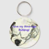 Amerikaanse Bulldog sleutelhanger (Voorkant)