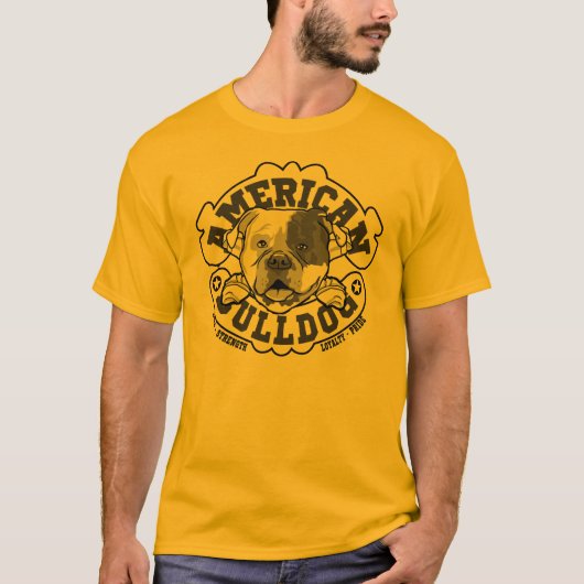 Amerikaanse bulldog t-shirt (Voorkant)