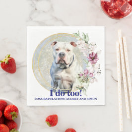 Amerikaanse Bulldog Trouw Servetten Met Honden Fot