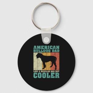 Amerikaanse bulldog vader als een gewone vader vad sleutelhanger