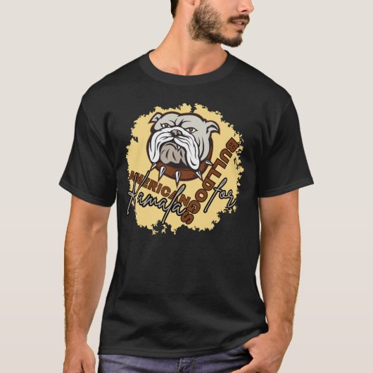 Amerikaanse bulldogs voor kamala t-shirt (Voorkant)