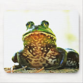 Amerikaanse Bullfrog Posing Muismat (Voorkant)