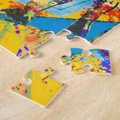 Amerikaanse Bully Abstracte Gemengde Media Legpuzzel (Zijkant)