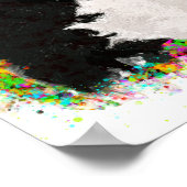 Amerikaanse Bully Colorful Pop Art Poster (Hoek)