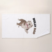 Amerikaanse Bully Dad Dog Owner Father Funny Manne Badhanddoek (Badhanddoek)