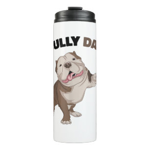 Amerikaanse Bully Dad Dog Owner Father Funny Manne Thermosbeker