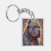 Amerikaanse Bully Decoratieve Sleutelhanger (Voorkant Links)