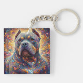 Amerikaanse Bully Decoratieve Sleutelhanger (Achterkant)