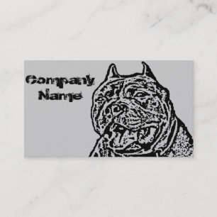 Amerikaanse Bully Dog Visitekaartje