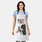 Amerikaanse Bully Moeder Schattige Hond Mama Grapp Schort (Gedragen)