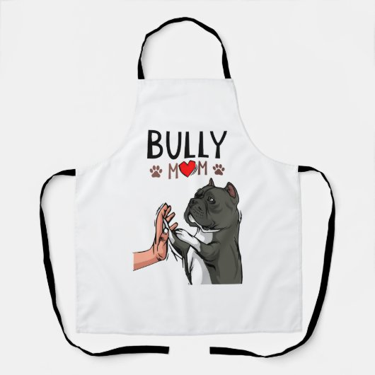 Amerikaanse Bully Moeder Schattige Hond Mama Grapp Schort (Voorkant)