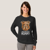 Amerikaanse bully moeder t-shirt (Voorkant volledig)