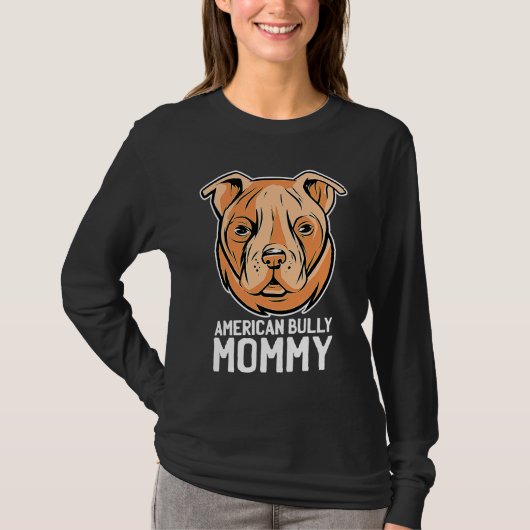 Amerikaanse bully moeder t-shirt (Voorkant)