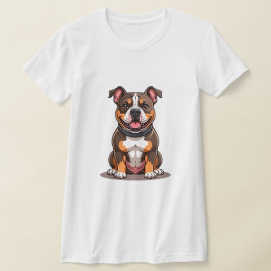 Amerikaanse Bully Mopshond Stijl T-shirt (Laagn)