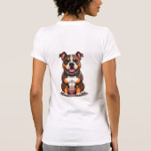 Amerikaanse Bully Mopshond Stijl T-shirt (Achterkant)
