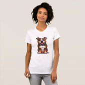 Amerikaanse Bully Mopshond Stijl T-shirt (Voorkant volledig)