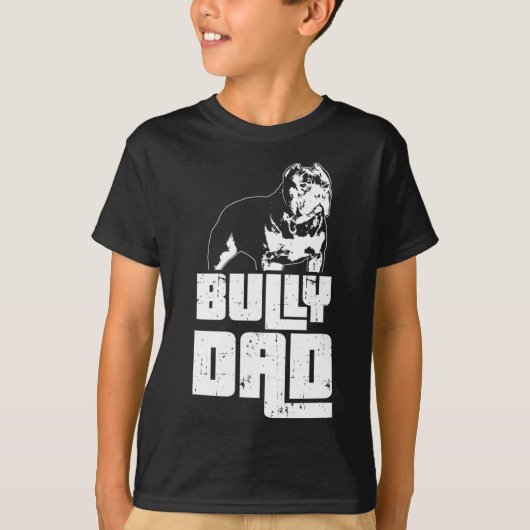 Amerikaanse Bully Pap Dog Eigenaar T-shirt (Voorkant)