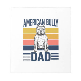 Amerikaanse Bully Vader Vintage Hond Liefhebber Sh Notitieblok
