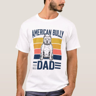 Amerikaanse Bully Vader Vintage Hond Liefhebber Sh T-shirt