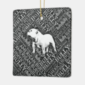Amerikaanse Bully Word Art Keramisch Ornament (Links)