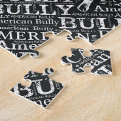 Amerikaanse Bully Word Art Legpuzzel (Zijkant)
