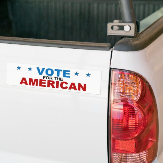 Amerikaanse Bumpersticker (Op Truck)