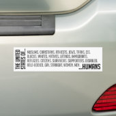 Amerikaanse Bumpersticker (Op auto)