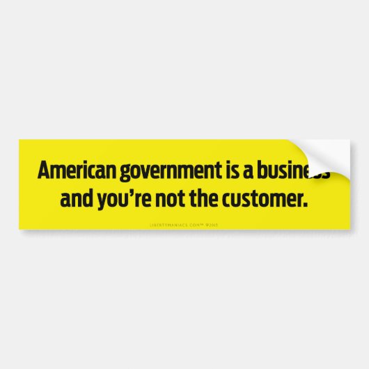 Amerikaanse Bumpersticker (Voorkant)