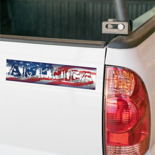 Amerikaanse Bumpersticker (Op Truck)