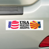 Amerikaanse Bumpersticker Boxing Arizona (Op auto)