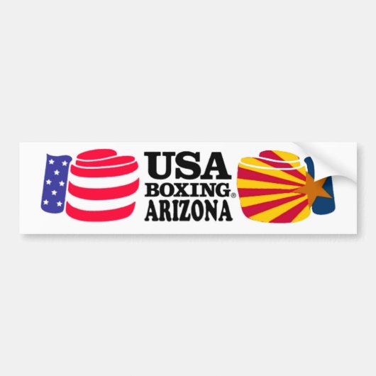 Amerikaanse Bumpersticker Boxing Arizona (Voorkant)