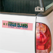 Amerikaanse Bumpersticker op de Maagdeneilanden (Op Truck)