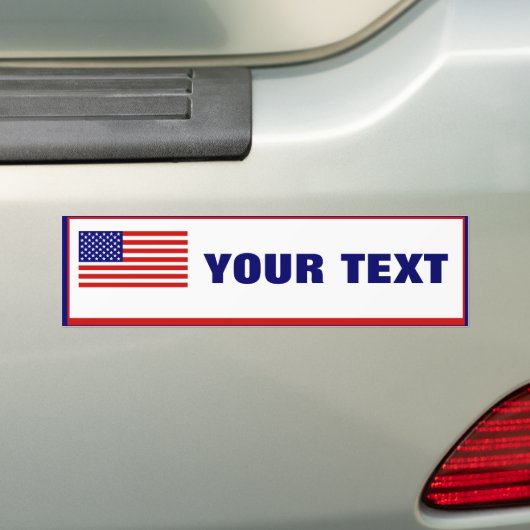 Amerikaanse Bumpersticker Sjabloon (Op auto)