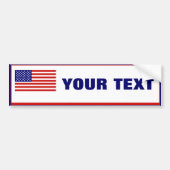 Amerikaanse Bumpersticker Sjabloon (Voorkant)