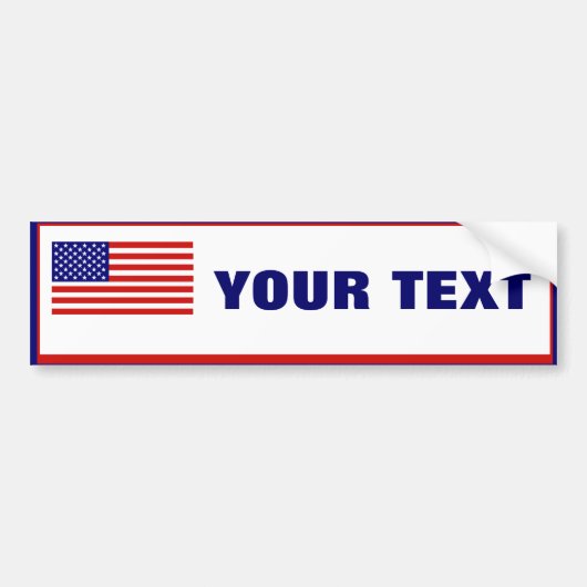 Amerikaanse Bumpersticker Sjabloon (Voorkant)