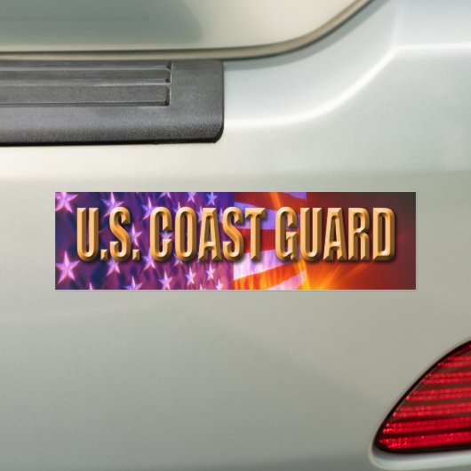Amerikaanse Bumpersticker voor kustbewaking (Op auto)